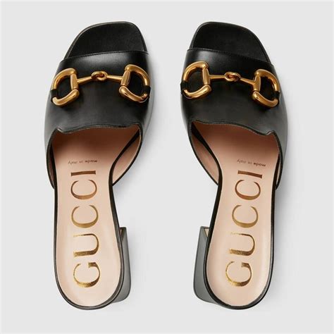 gucci horsebit slides|high heel gucci sandals women.